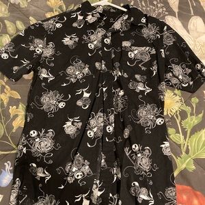Nightmare Before Christmas Button-down Shirt